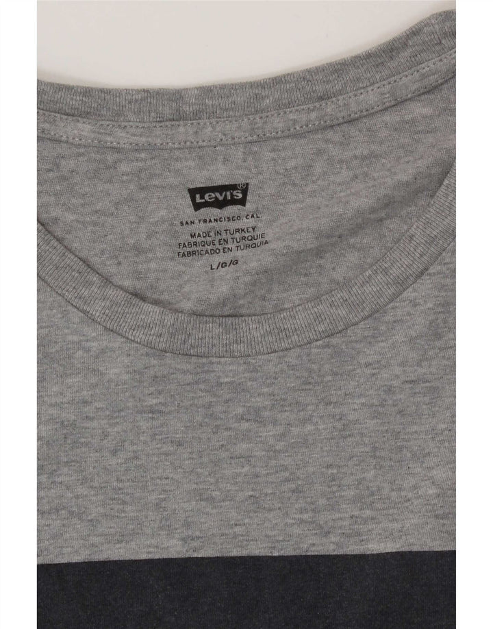 Levi's muška velika siva majica s grafičkim motivima