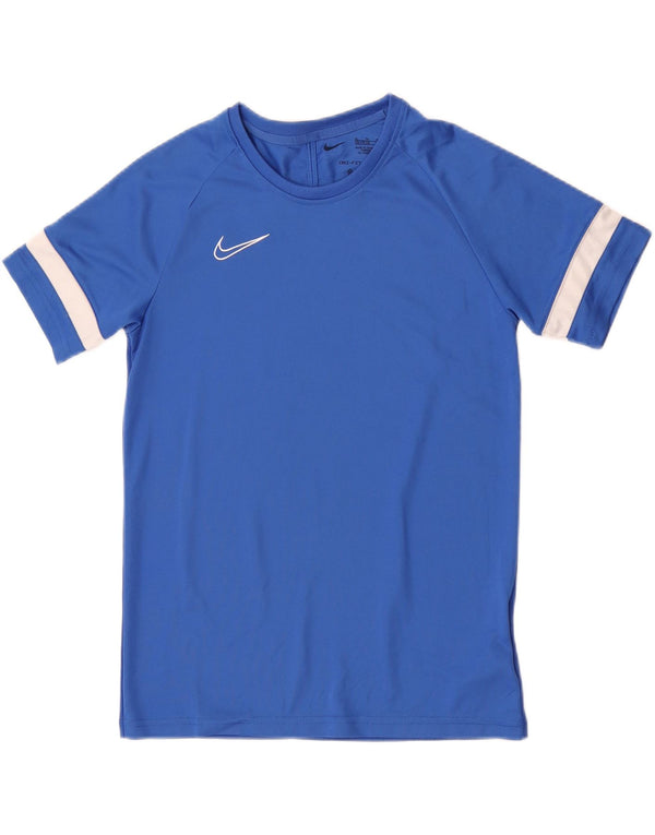 Nike majica kratkih rukava za dječake 13-14 godina XL plave pruge poliester sport