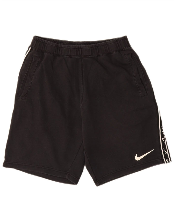 Nike muške grafičke sportske kratke hlače srednje crne pamučne boje