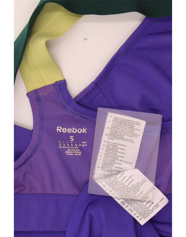 Reebok ženski prsluk UK 8/10 mali ljubičasti poliester u boji