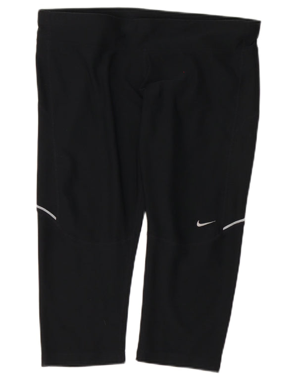 Nike Ženske Dri Fit Bermuda Sport Shorts UK 16 Large Black