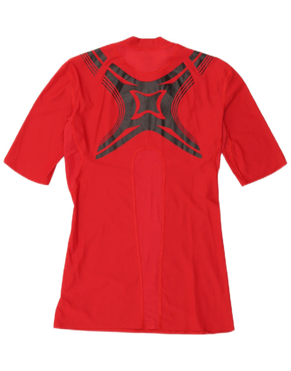 Adidas Tech Fit Graphic T-Shirt majica, velika crvena najlonska boja