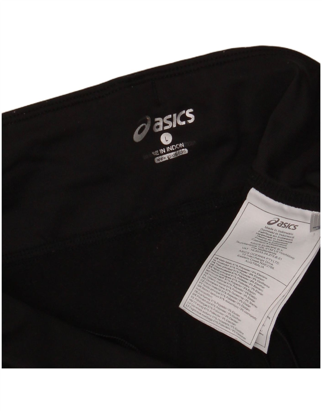 Asics ženske tajice UK 14 velike crne poliesterske sportske