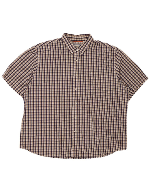 DOCKERS Muška košulja kratkih rukava 2XL šareni karirani pamuk