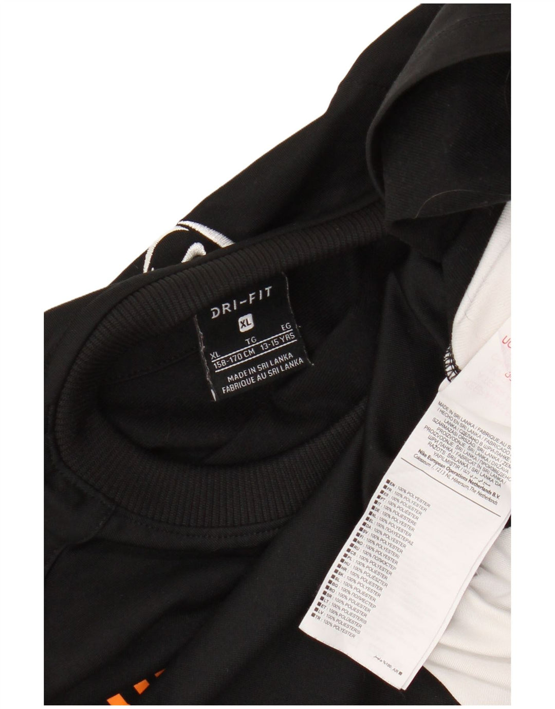 Nike Boys Dri Fit Graphic Majica dugih rukava 13-14 godina XL Black Colourblock