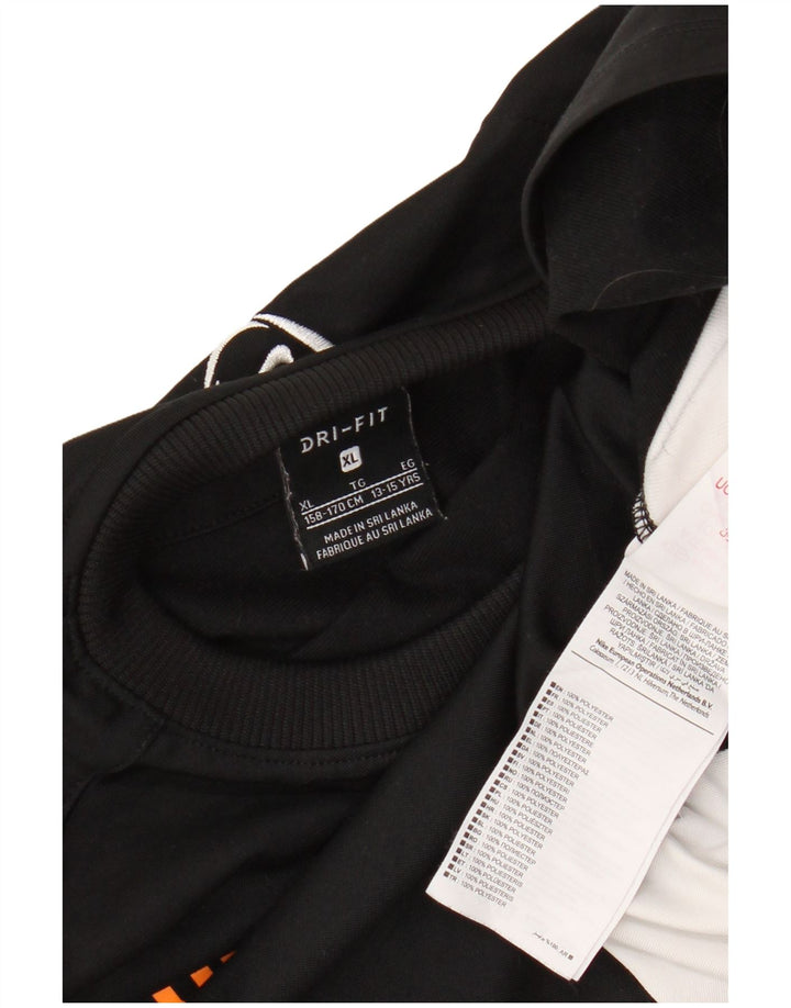 Nike Boys Dri Fit Graphic Majica dugih rukava 13-14 godina XL Black Colourblock