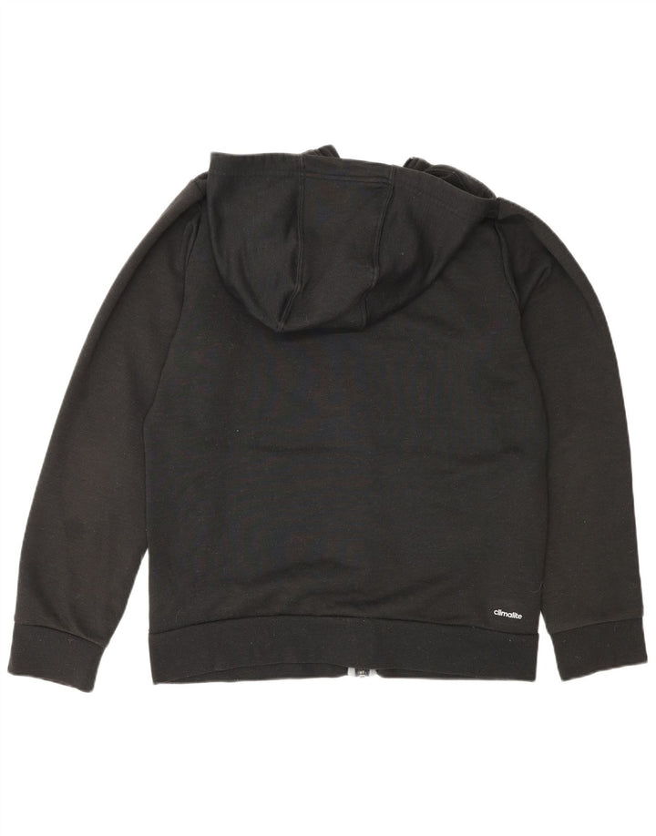 Adidas muška pulover s kapuljačom Climalite Graphic Zip Srednje crni poliester