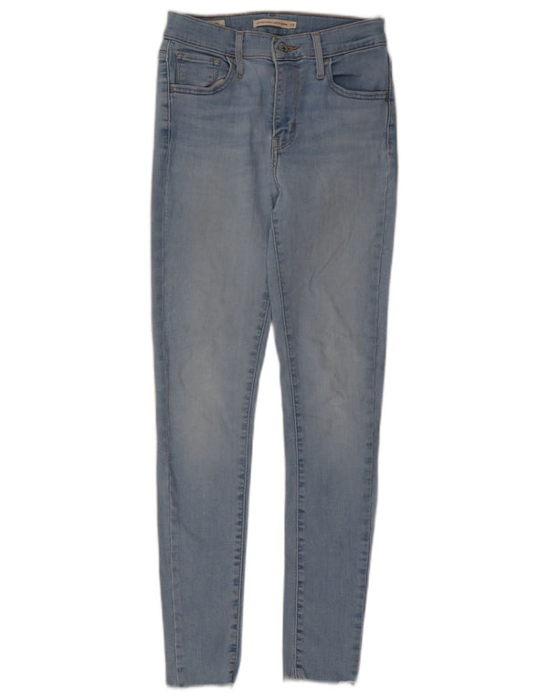 Levi's Womens 720 High Rise Super Skinny Jeans W25 L27 Blue Cotton