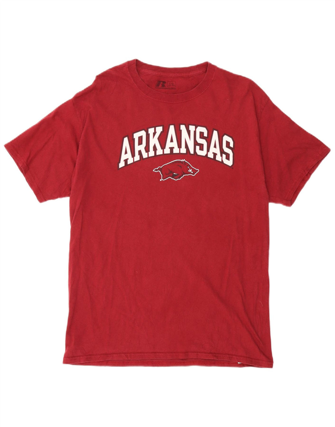 Russell Athletic muška velika crvena majica kratkih rukava Arkansas Razorbacks Graphic