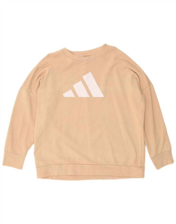 Adidas ženski džemper s velikim grafičkim motivima UK 12/14 srednje bež