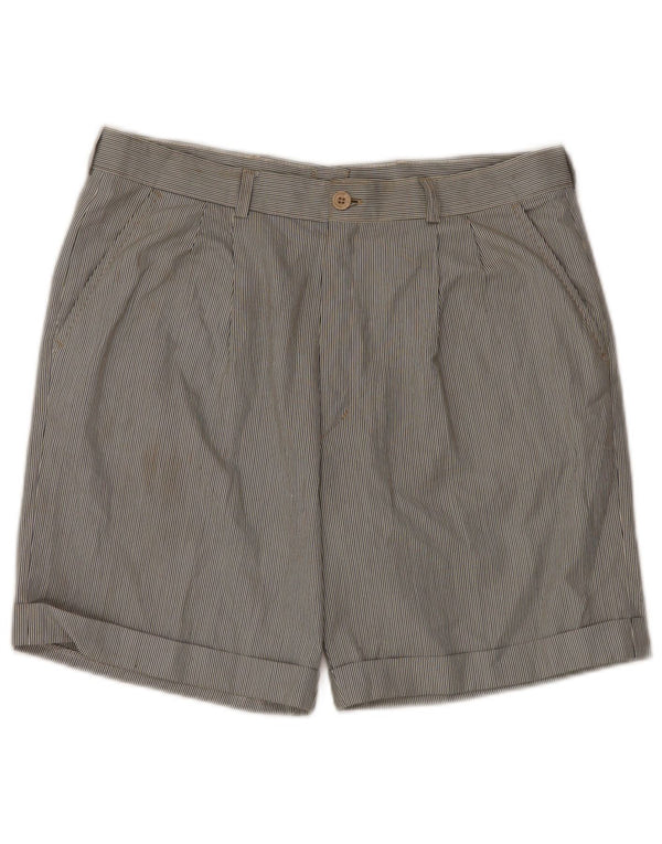 VINTAGE Mens Pegged Chino Shorts IT 52 XL W34  Multicoloured Pinstripe