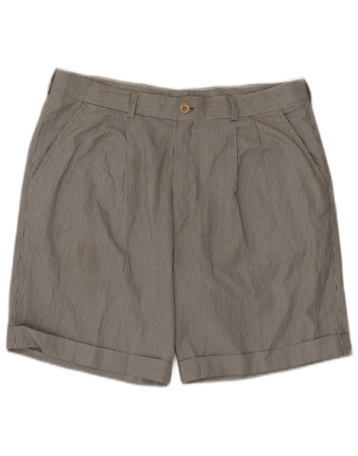 VINTAGE muške chino kratke hlače s štipaljkama IT 52 XL W34 Raznobojne pruge