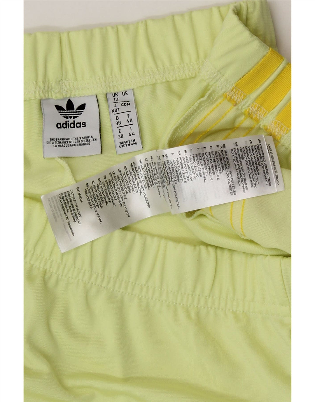 Adidas ženske sportske hlačice UK 12 Medium Žute, poliester