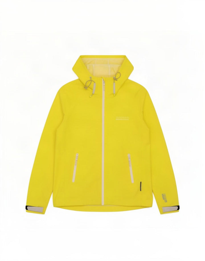 Superdry ženska kišna jakna s kapuljačom UK 12 srednje žuti poliester