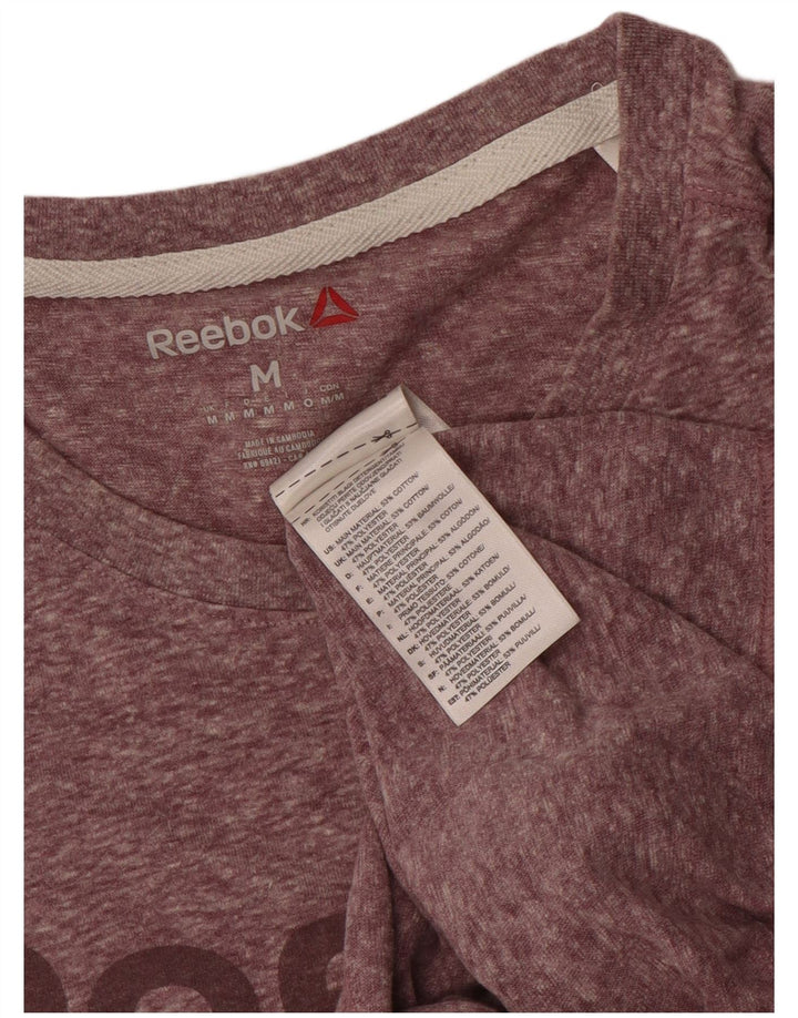 Reebok muška majica kratkih rukava s grafičkim motivima, srednji ružičasti flekasti pamuk
