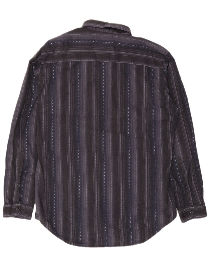 Marlboro klasična muška košulja velika tamnoplava prugasta pamuk