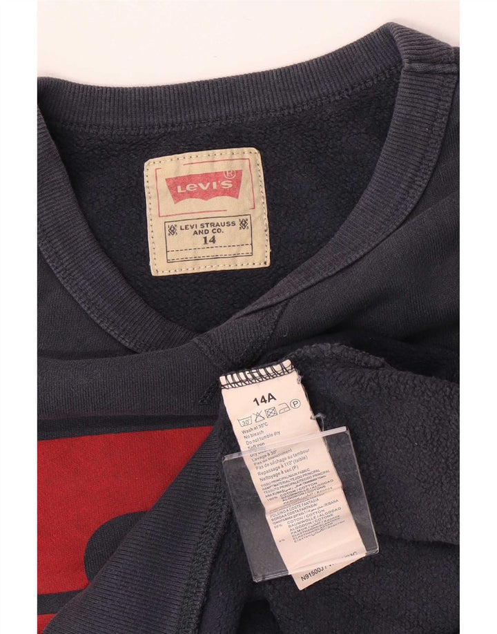 Levi's Boys Graphic Regular Fit Sweatshirt džemper 13-14 godina tamnoplavi