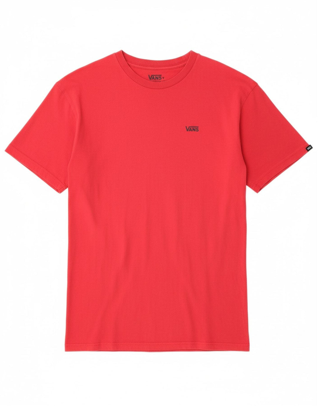 VANS Mens Classic Fit T-Shirt Top Medium Red Cotton