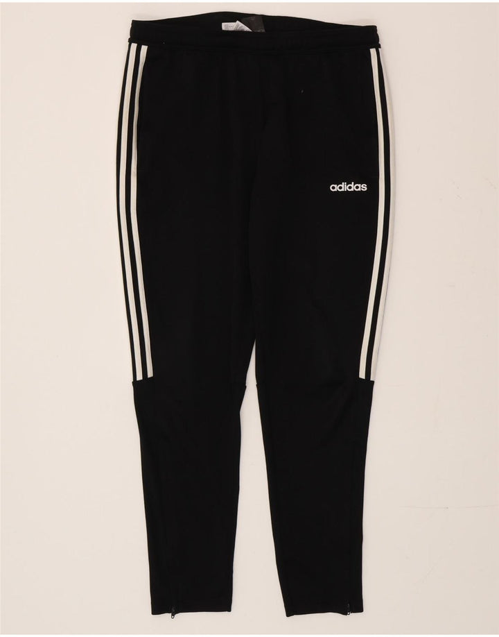 Adidas muške trenirke Climalite, velike crne hlače od poliestera
