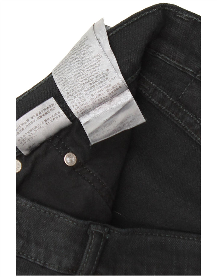 Levi's muške ravne traperice W34 L32 crni pamuk