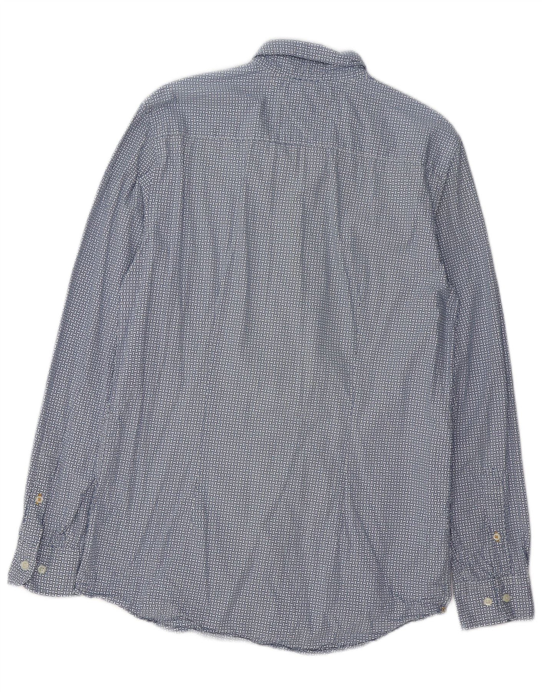 TOMMY HILFIGER Muška uska košulja velikog plavog geometrijskog pamuka