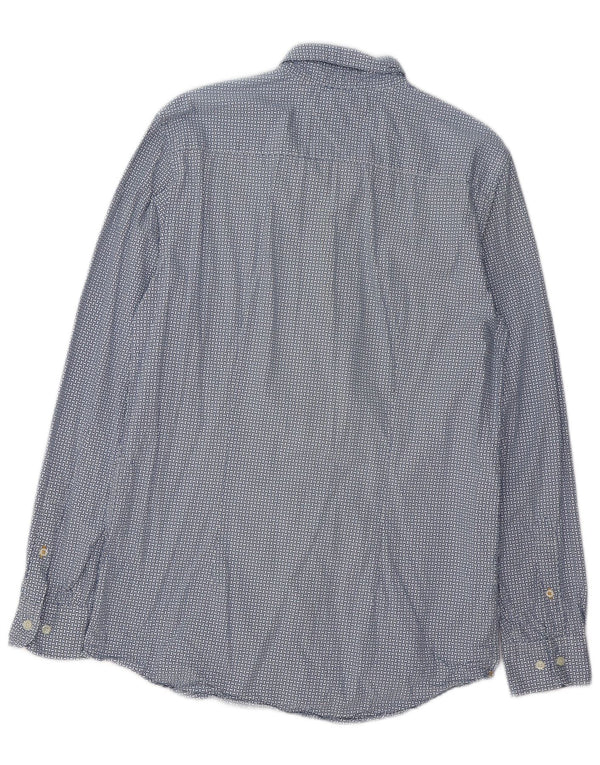 TOMMY HILFIGER Muška uska košulja velikog plavog geometrijskog pamuka