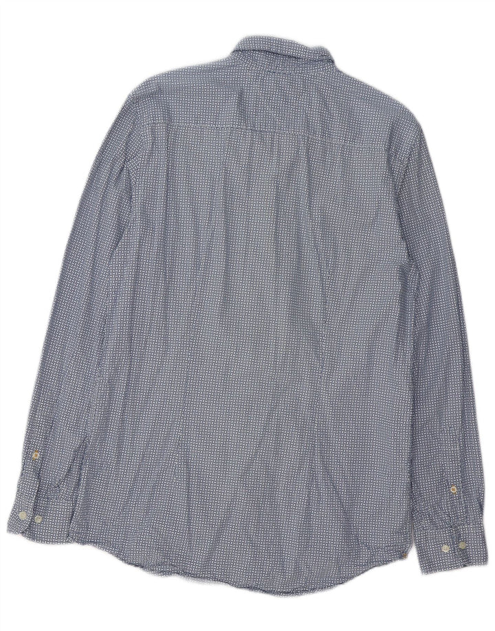 TOMMY HILFIGER Muška uska košulja velikog plavog geometrijskog pamuka