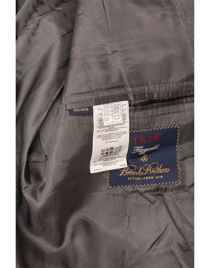 Brooks Brothers muška uska jakna sa 2 gumba UK 42 XL siva vuna