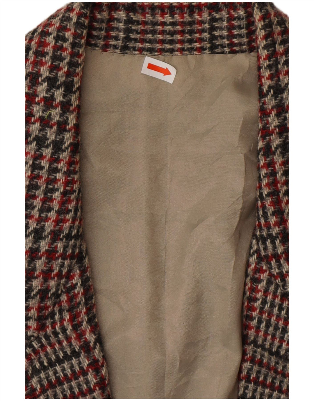 VINTAGE Ženska jakna jakna UK 16 Velika višebojna houndstooth