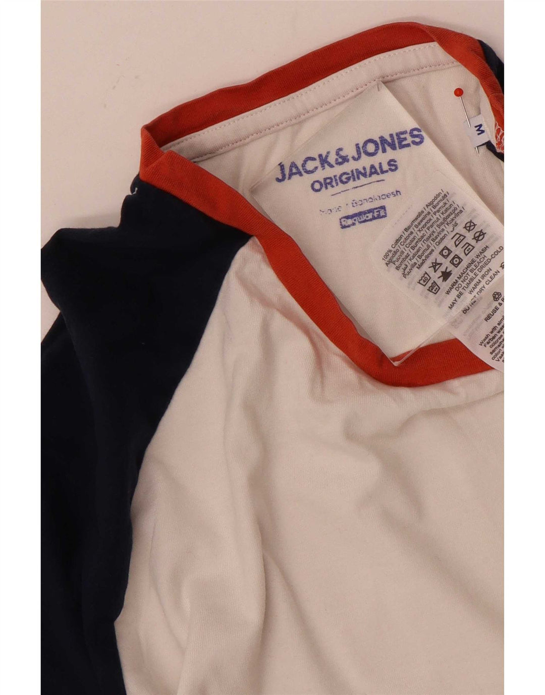 Jack & Jones muška majica standardnog kroja s dugim rukavima srednje bijele boje