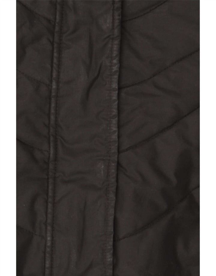 Jack Wolfskin ženski podstavljeni kaput s kapuljačom UK 10 Mali crni poliester