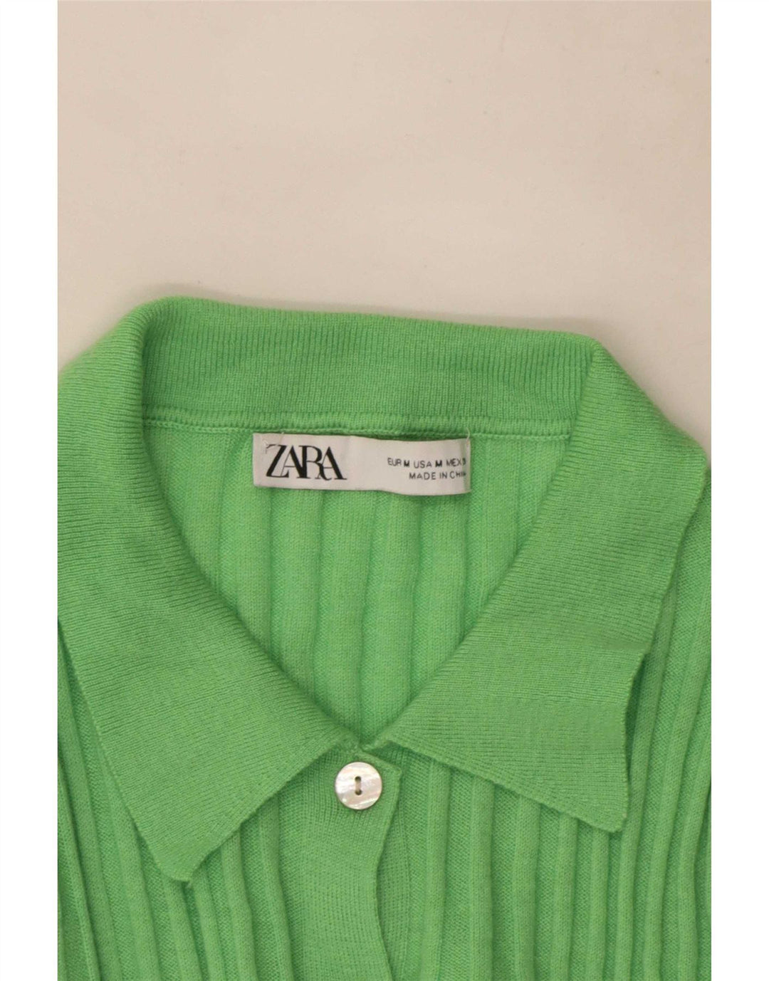 Zara ženski kardigan pulover UK 12 Srednje zelena