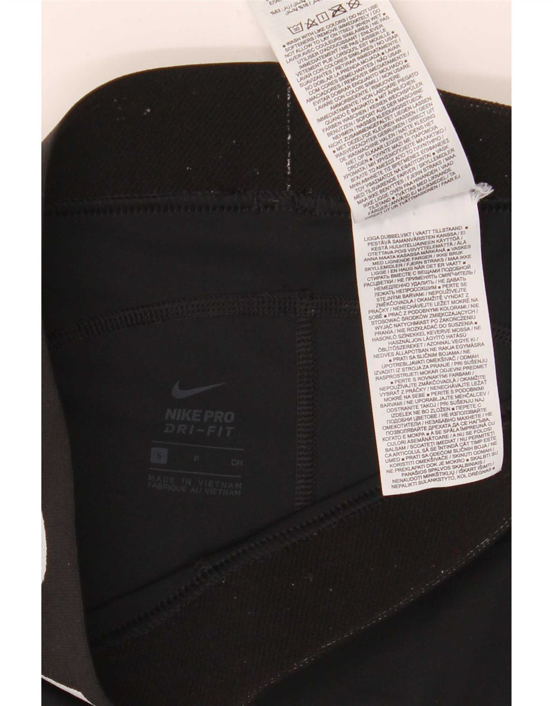 Nike Ženske Dri Fit Graphic Sport Shorts UK 8 Mali crni poliester