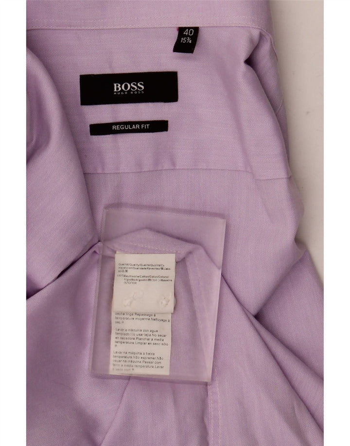 Hugo Boss muška košulja standardnog kroja veličina 4015 3/4 srednje ljubičasta pamuk