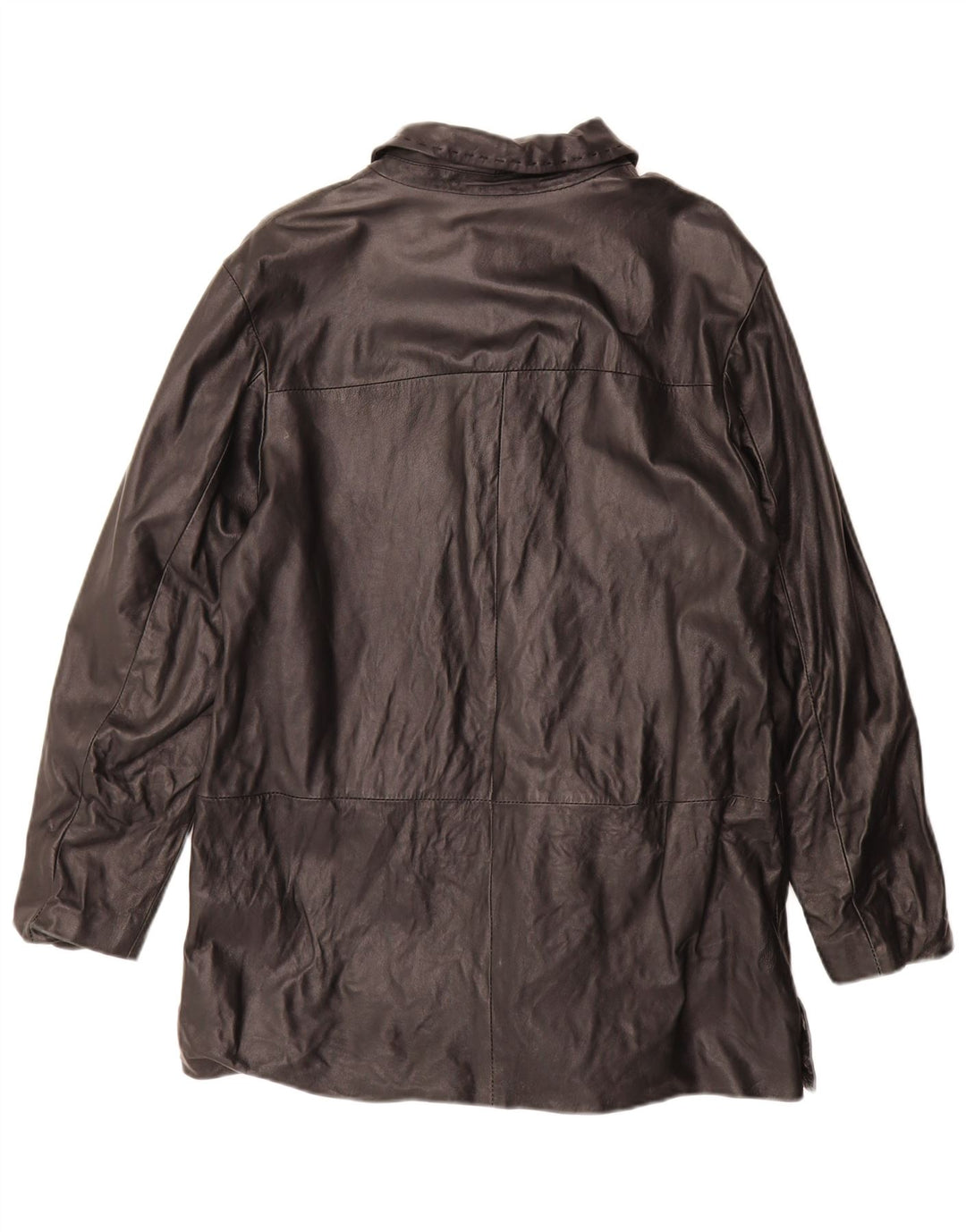 Vintage ženski kožni kaput IT 48 XL crna koža