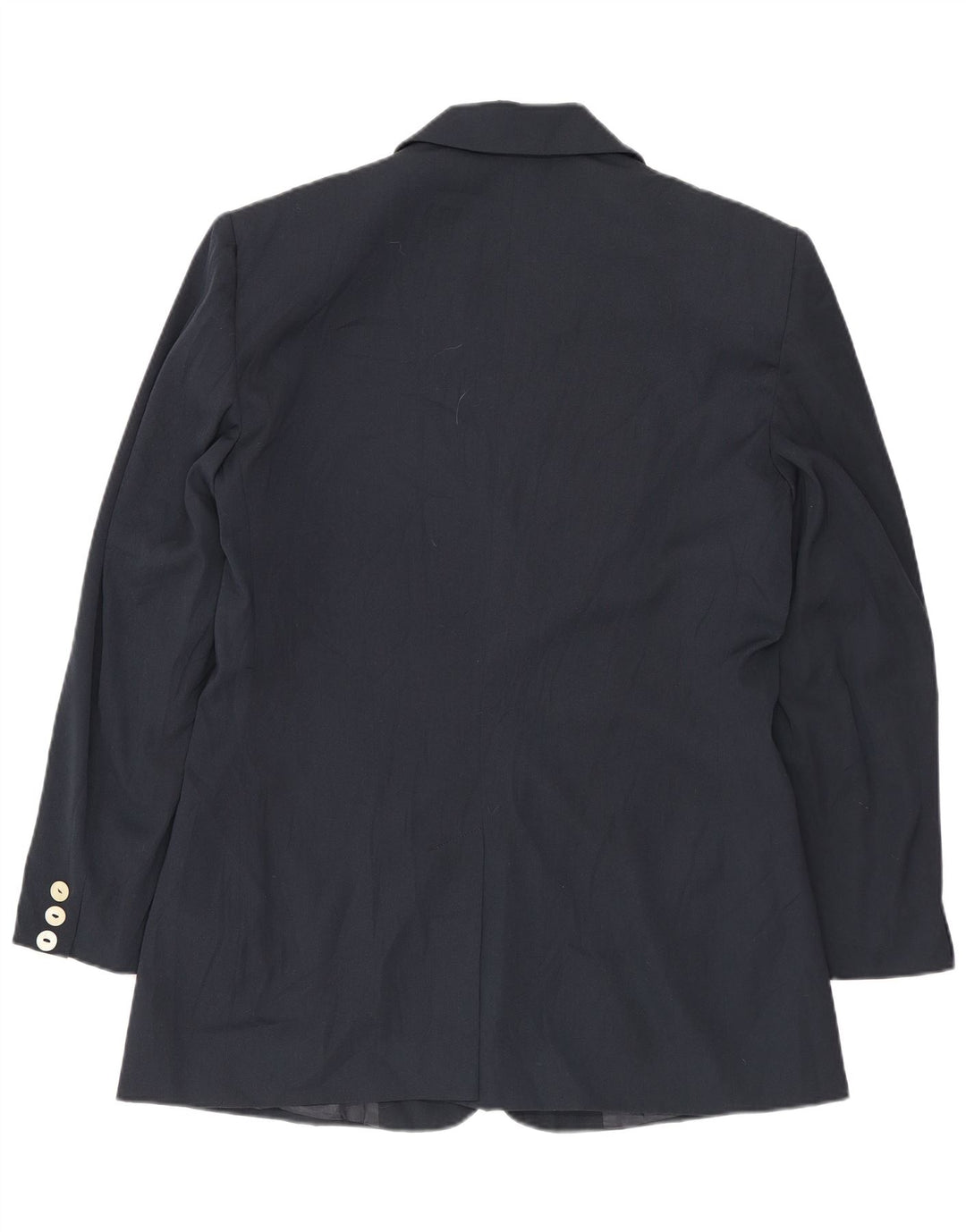 BENETTON Ženska jakna sa 2 gumba IT 46 veliki tamnoplavi poliester