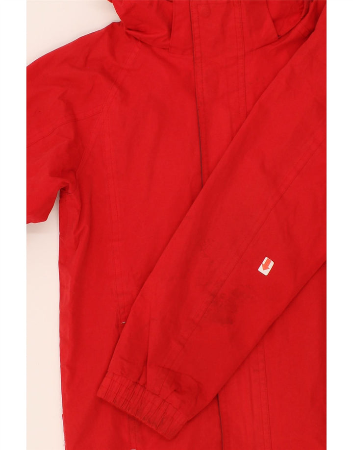 MOUNTAIN WAREHOUSE Boys Hooded Windbreaker Jacket 9-10 Years Red Polyester Vintage Mountain Warehouse and Second-Hand Mountain Warehouse from Messina Hembry 