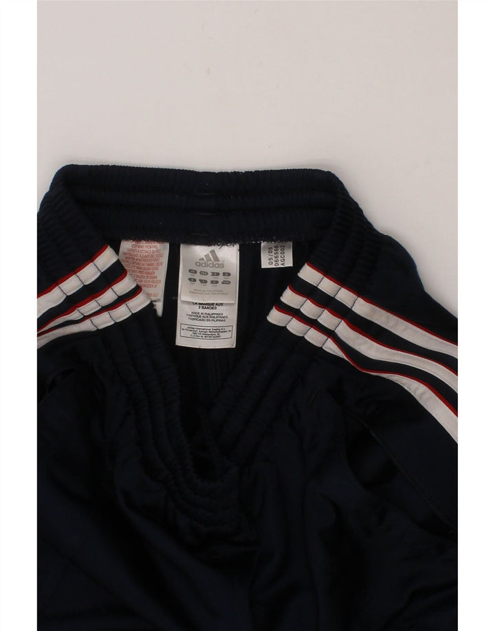 ADIDAS Boys Tracksuit Trousers 13-14 Years  Navy Blue Polyester Vintage Adidas and Second-Hand Adidas from Messina Hembry 