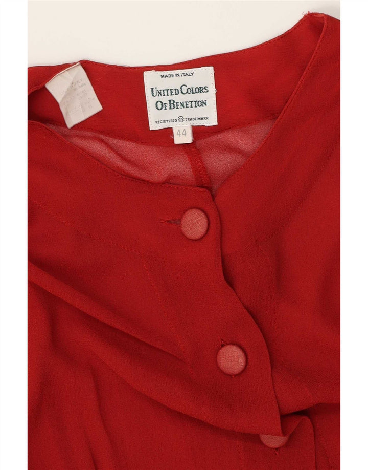 Benetton ženska košulja bluza IT 44 Srednja bordo viskoza