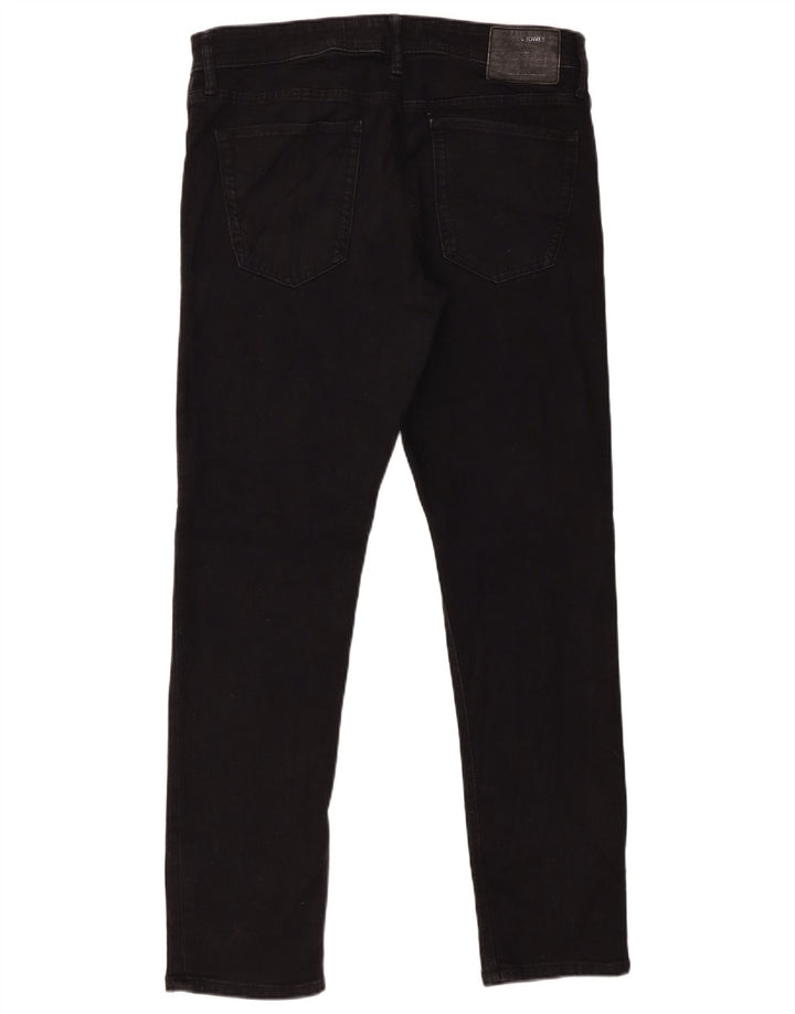 Jack & Jones muške uske traperice W34 L32 crni pamuk