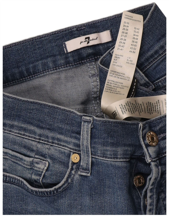 7 For All Mankind ženske uske traperice W32 L27 plavi pamuk