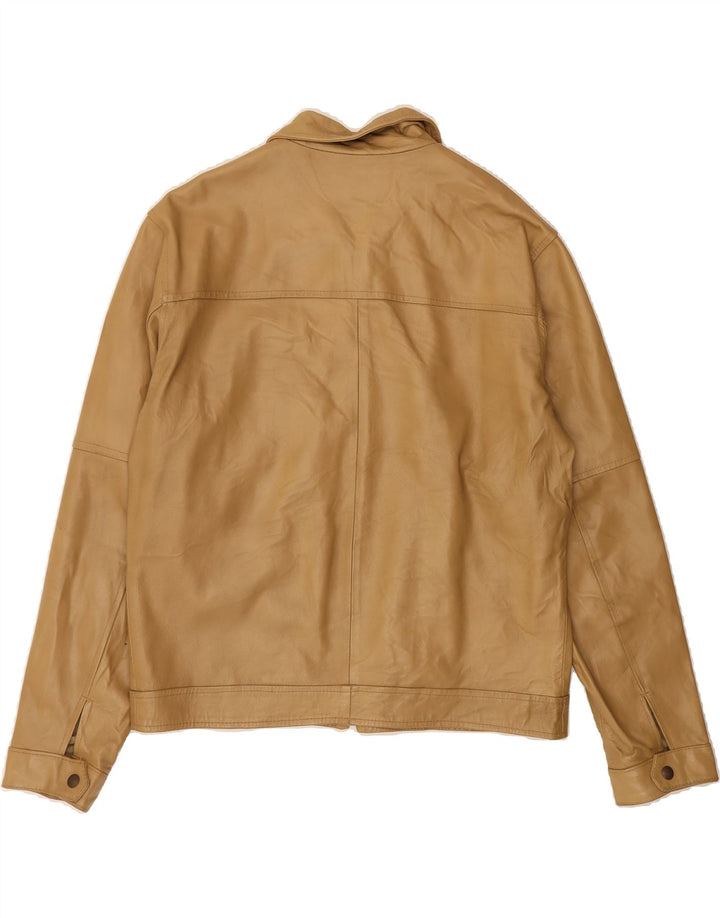 CINTI Mens Leather Jacket IT 54 2XL Beige Leather Vintage CINTI and Second-Hand CINTI from Messina Hembry 