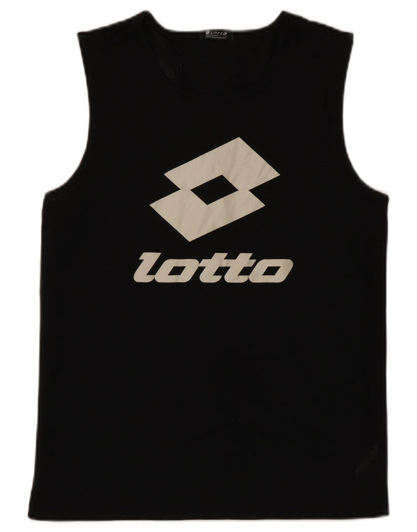 LOTTO Boys Graphic Vest Top 11-12 Years Black Poliester