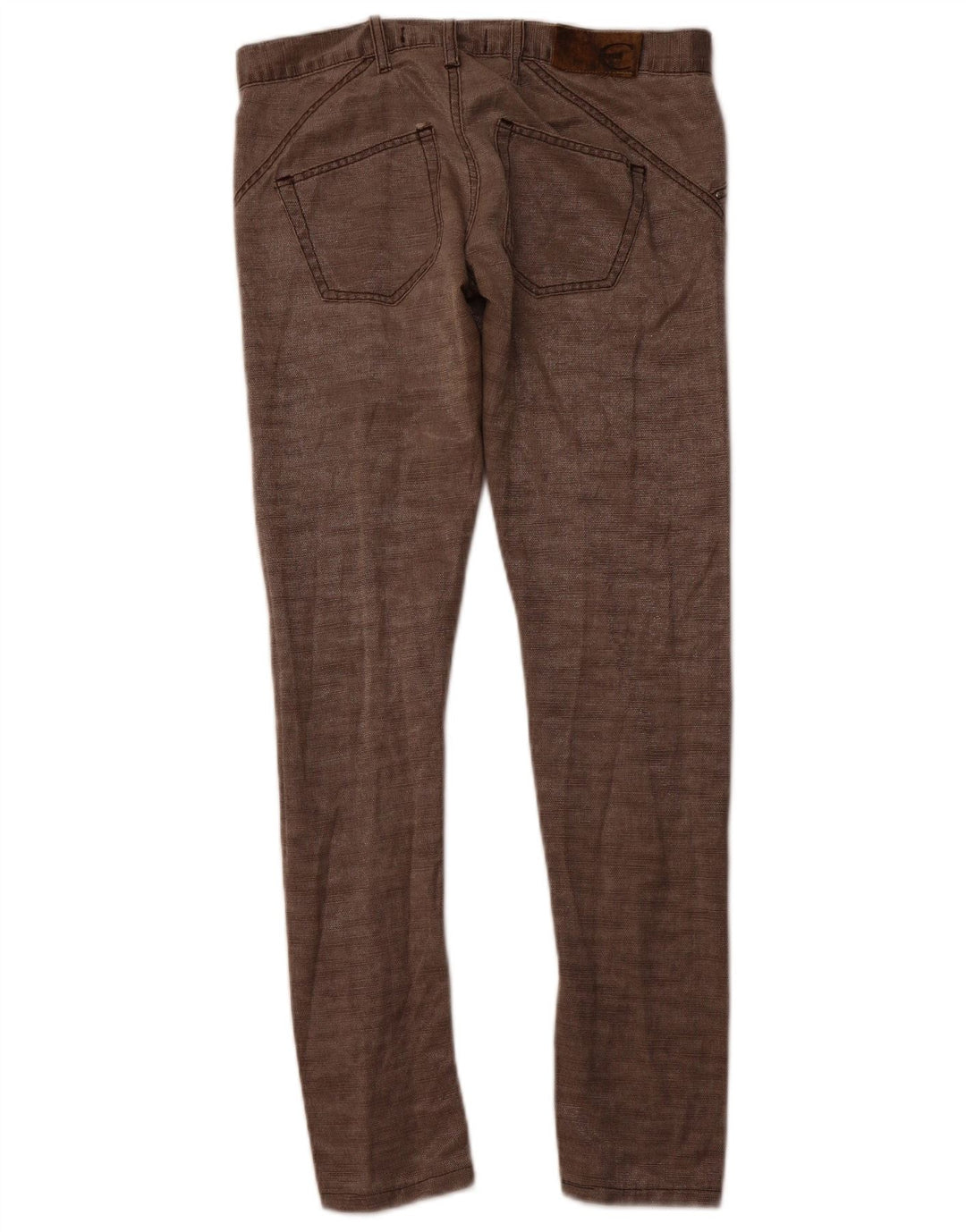 JUST CAVALLI ženske uske ležerne hlače IT 40 male W30 L30 smeđi pamuk