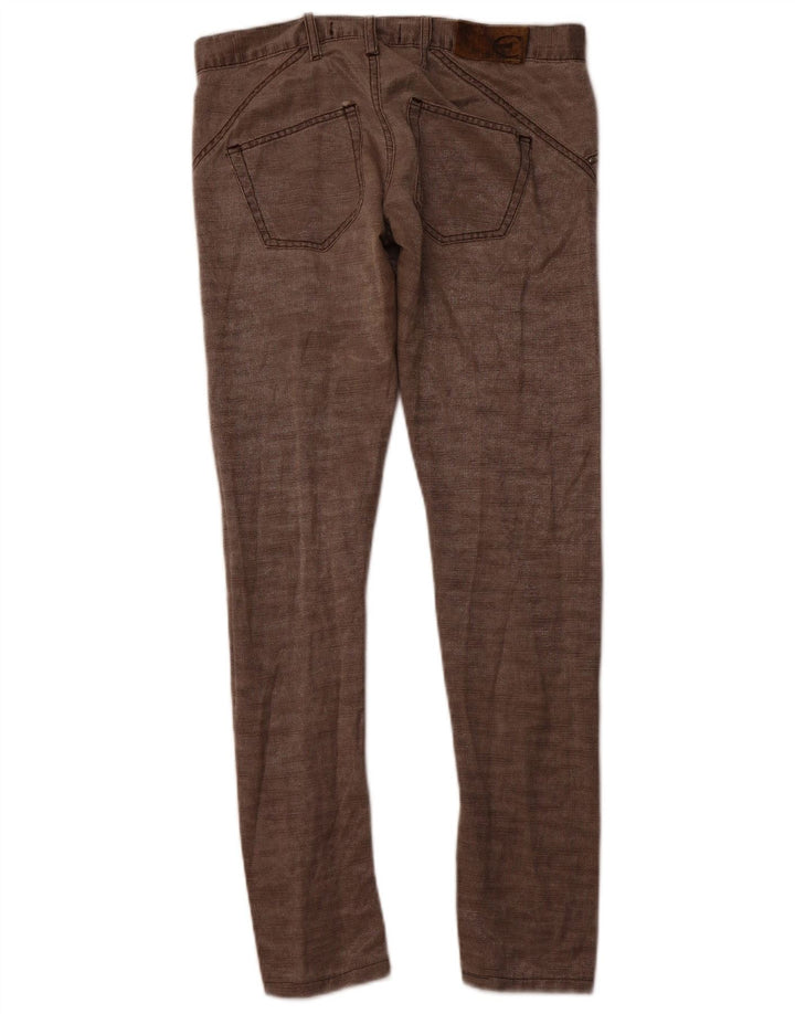 JUST CAVALLI ženske uske ležerne hlače IT 40 male W30 L30 smeđi pamuk