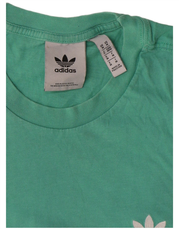 Adidas muška majica s grafičkim motivima srednje tirkizne boje pamuka