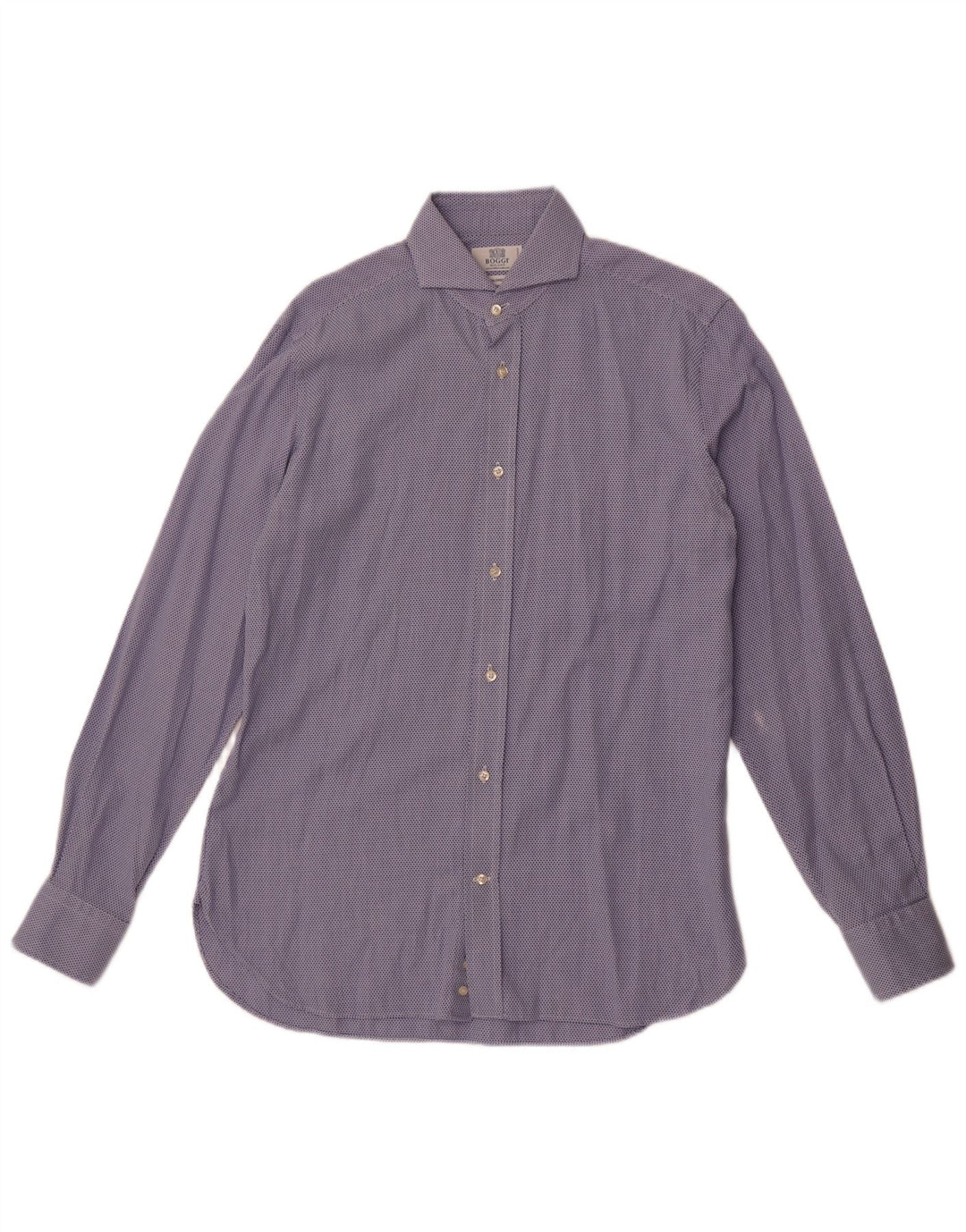 Boggi muška krojena košulja veličina 40 15 3/4 srednje plava geometrijski pamuk