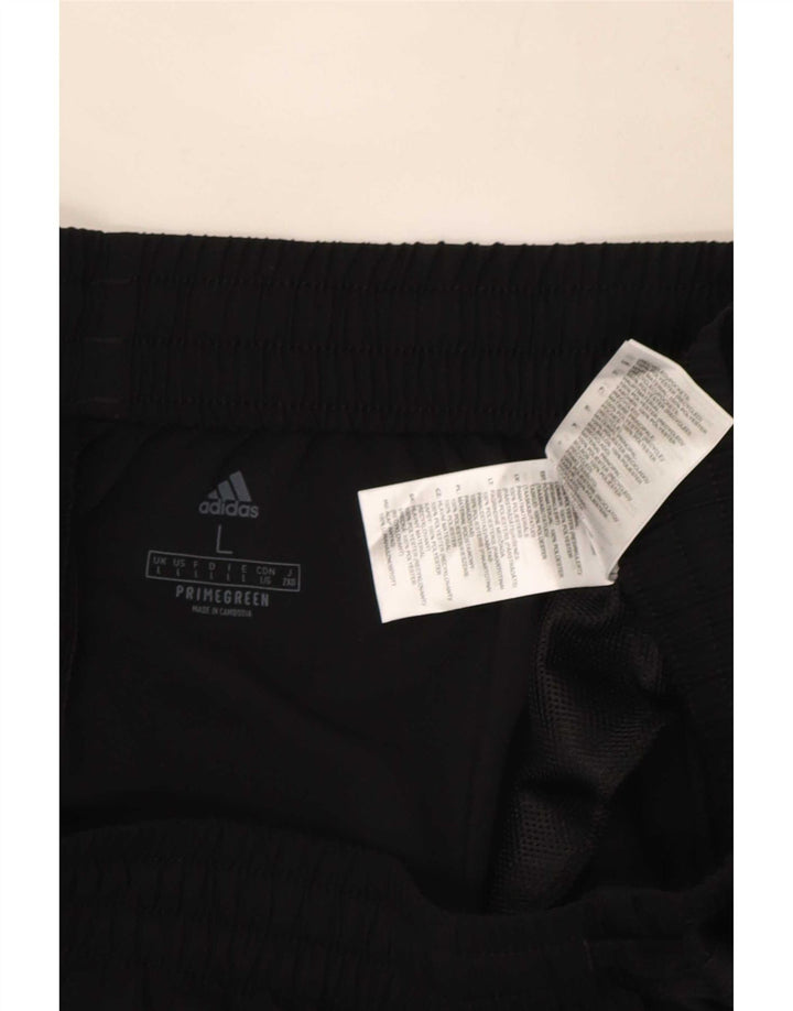 Adidas muške hlače za trenirku velike crne poliesterske