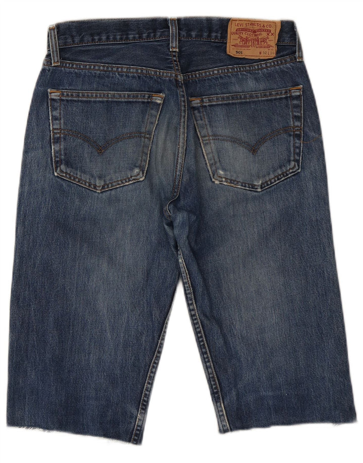 LEVI'S muške 501 traper bermude W32 srednje plavi pamuk