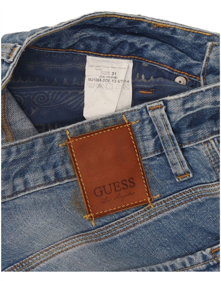 Muške ravne traperice Guess, W31 L34, plavi pamuk